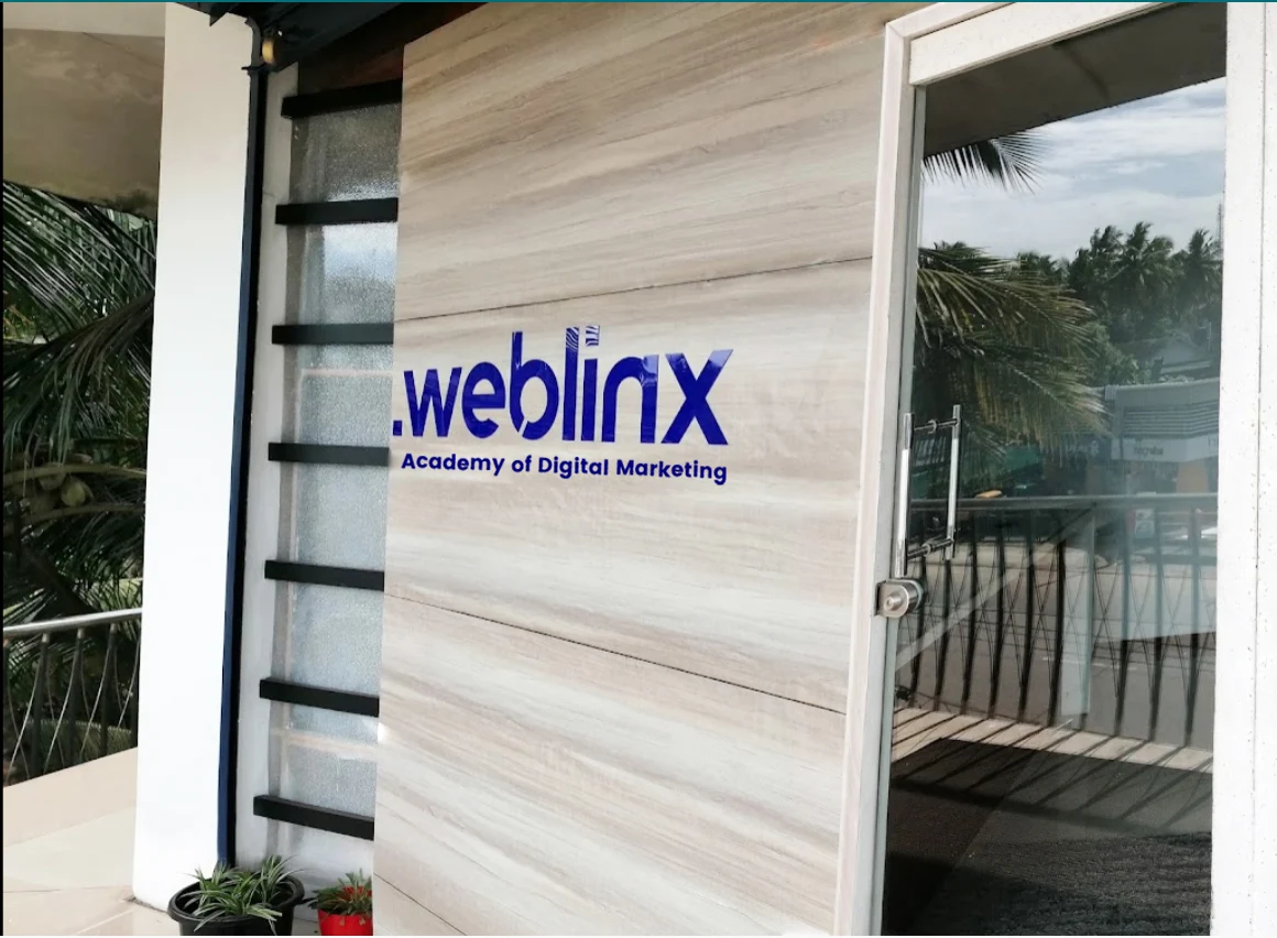 Weblinx Academy of Digital Marketing campus building entrance in Feroke, Calicut
